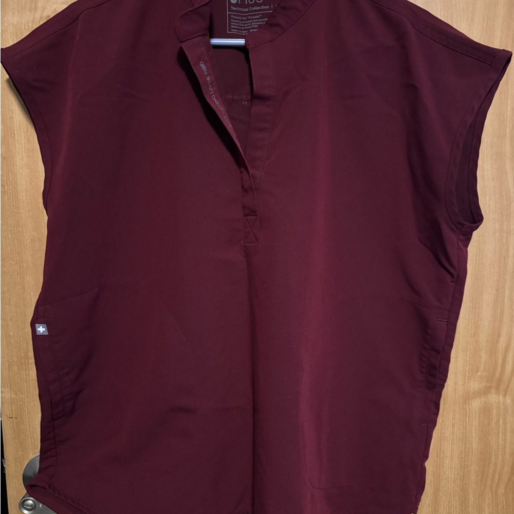 Figs Women's Maroon Blouse